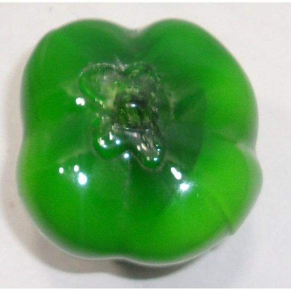 Beautiful Murano Style Encased Art Glass "Bell Pepper" 5 1/2" - Picture 2 of 10